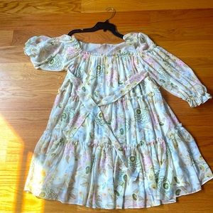 Ted Baker floral ivory dress